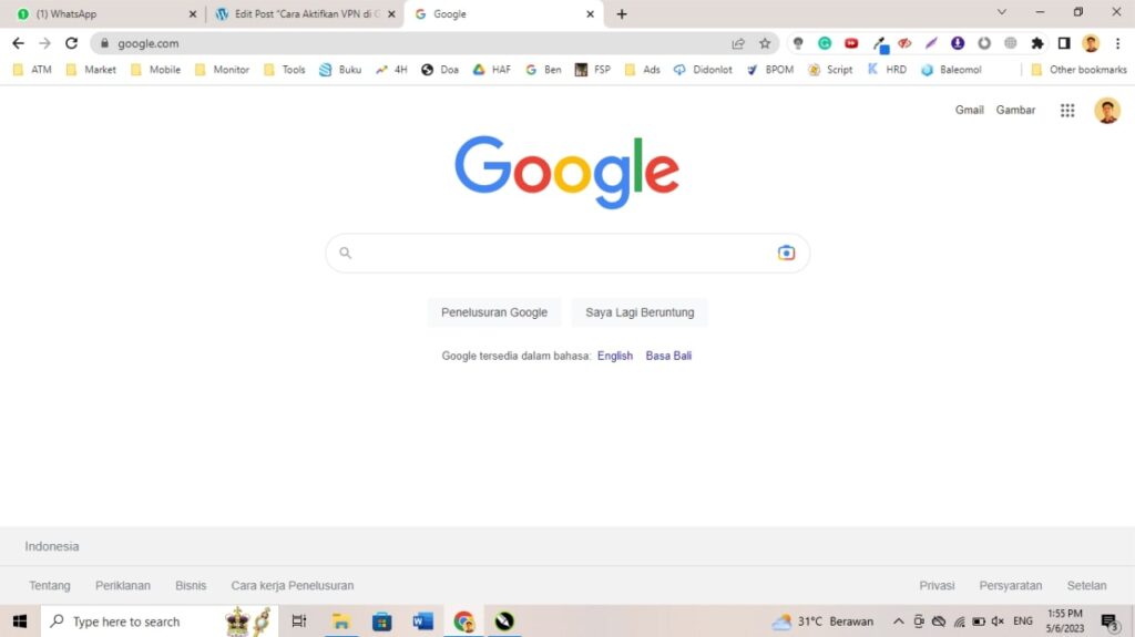 Cara aktifkan VPN di Google Chrome ke-1